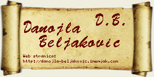 Danojla Beljaković vizit kartica